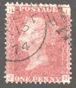 Great Britain Scott 33 Used Plate 138 - JH - Click Image to Close